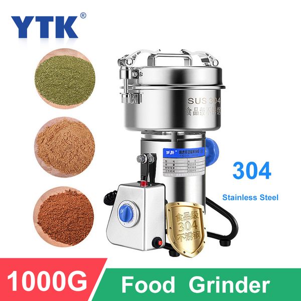 

electric coffee grinders 1000g grinder household grains bean grinding machine with 2 layers stainless steel mill ultrafine grain