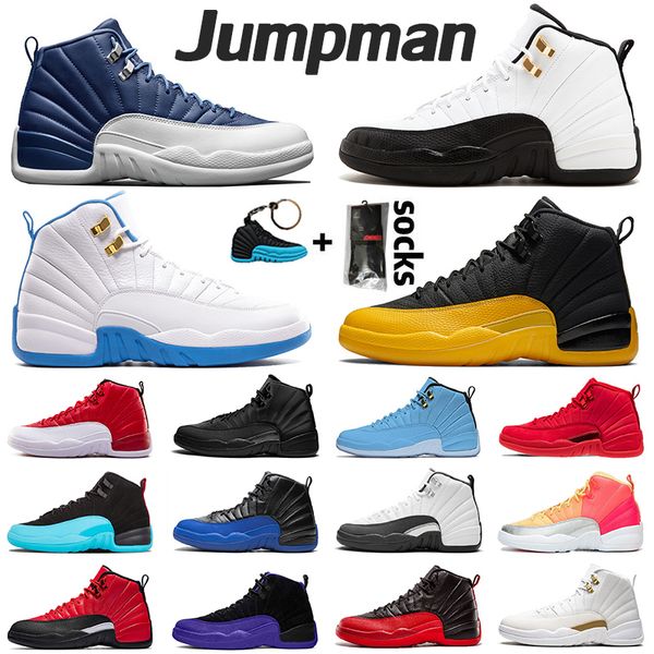 

качество jumpman 2020 университета золото нового прибытие 12 женщин людей ботинки баскетбола 12s камень синий ретро ов белыми быки кроссовки