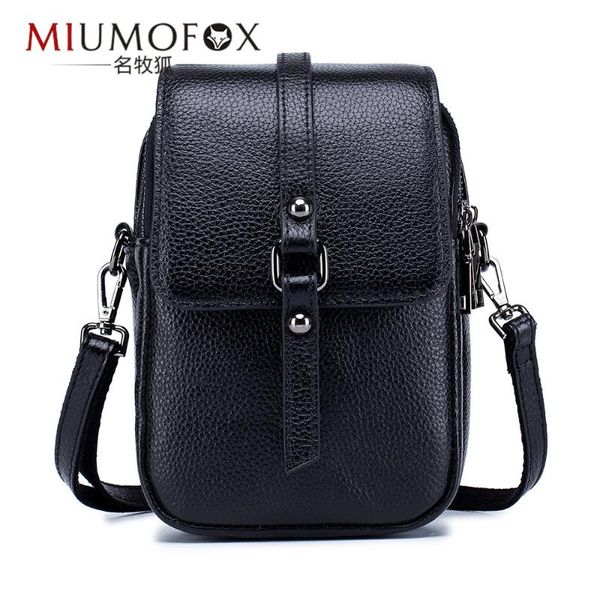 

fashionable and versatile new mobile phone bag 2020 slung mini real pure leather small bag female