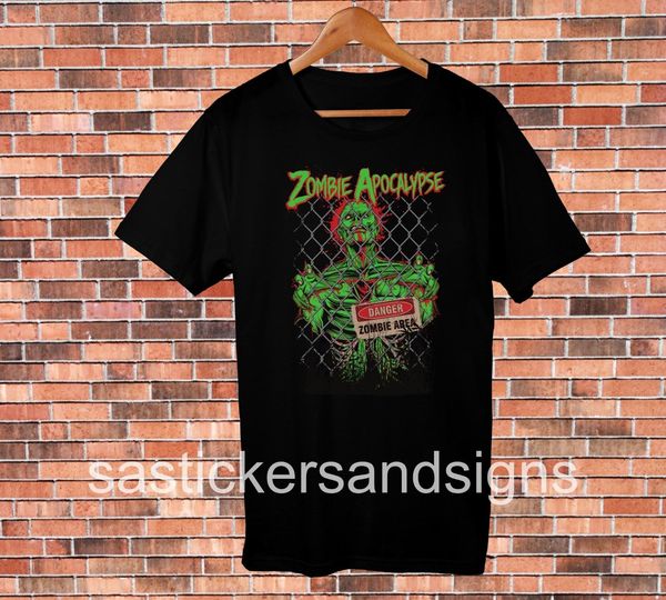 

2019 novelty o-neck tee shirt funny classic cool retro t-shirt zombie apocalypse t-shirt