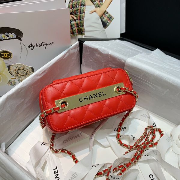 

high-quality classic ladies fashion chain one-shoulder cosmetic bag with eye-catching logo, multi-function and large space