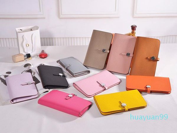 

new-leather wallet women luxury wristle handbag bag lady purse passport id credit card holder cowhide clutch wallet, Red;black