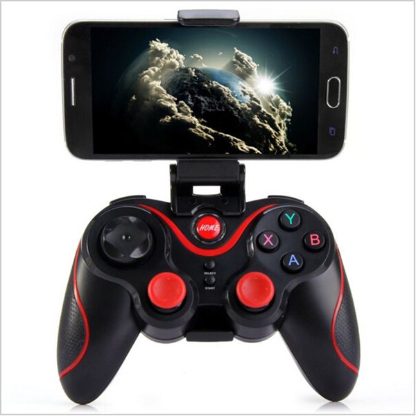 

original gen game bluetooth controller s6 gamepad joystick gaming controller for android smartphone holder included black color