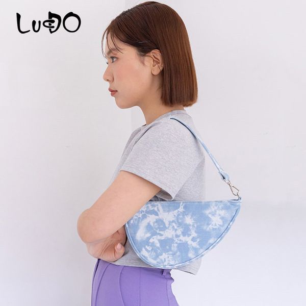 

new summer denim irregular saddle bag 2020 female popular korean version of handbag crossbody bags for women armpit bag bolsos