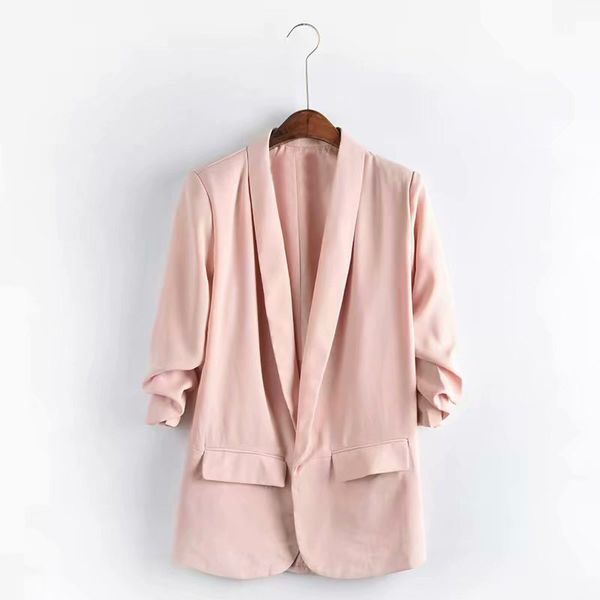 

women's jacket 2020 autumn high street elements casual fashion female suit style windbreaker 8-color available size : xs-xl, Black;brown