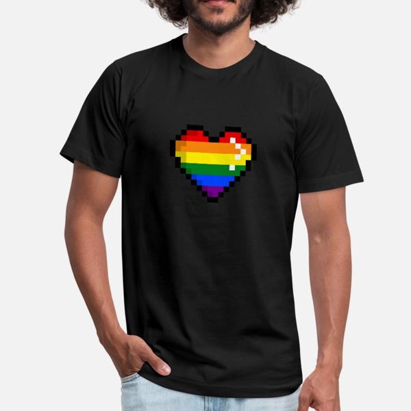 

retro heart lgbt rainbow gift for lesbian gay t shirt men create tee shirt plus size 3xl leisure famous comfortable summer pictures shirt