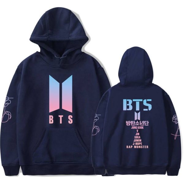 

bts hoodies new kpop bts bangtan boys autumn bts love yourself hooded sweatshirt, Black