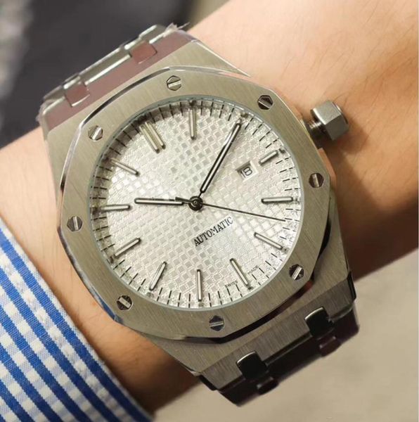 

Mechanical Automatic Mens Wristwatch Stainless Steel Strap Stainless Steel Dial 2813 Asian Movement High Quality new