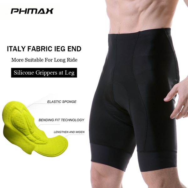 

phmax cycling shorts 8cm italy grippers at leg coolmax cycling shorts shockproof bicycle mountain bike tights