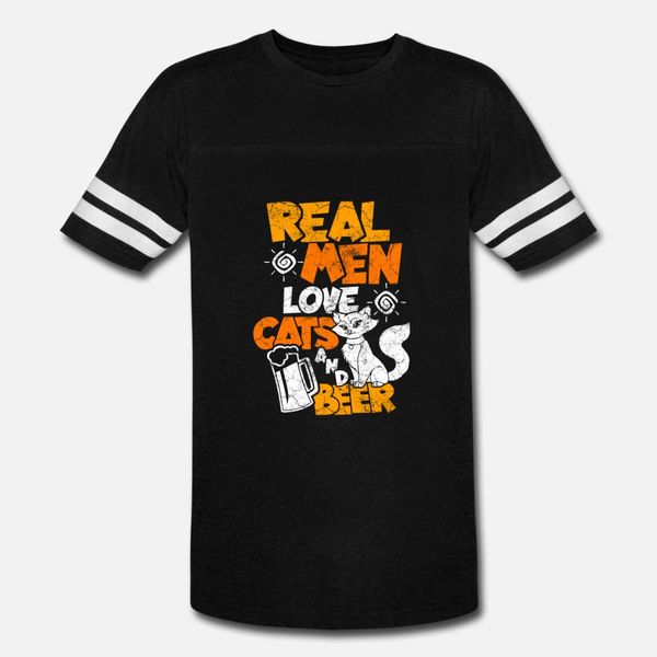 

cats and beer t shirt men designing 100% cotton o-neck famous casual spring autumn kawaii shirt