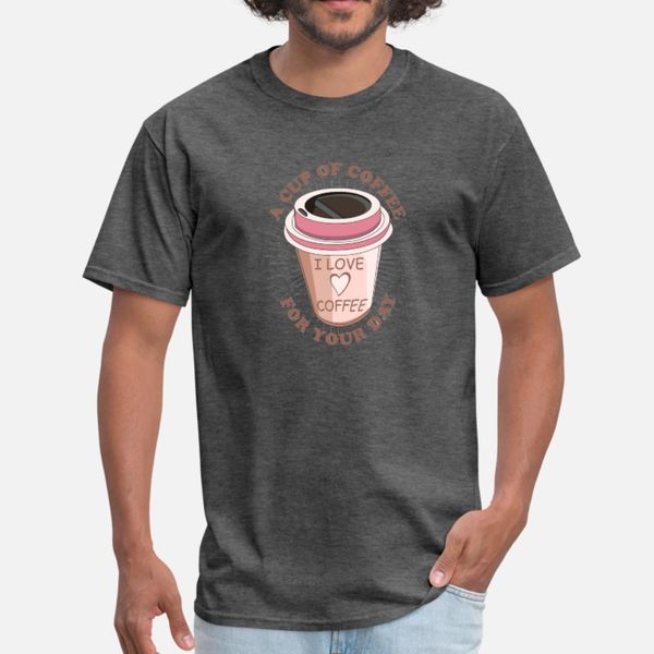 

a cup of coffee t shirt men designer short sleeve s-3xl kawaii interesting funny casual summer style leisure shirt