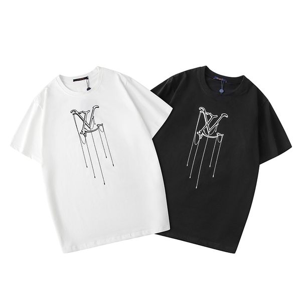 

20ss summer men designers t shirts with letters printed t shirts short sleeves fashion casual hip hop streetwear cotton tees clothing, White;black