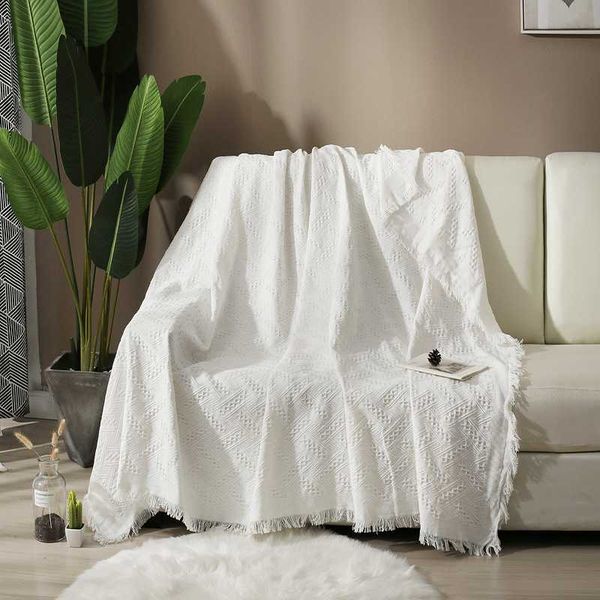 

european style white cotton blanket, pinic outside blanket mat,bed cover ,wedding decoration sofa blanket sales
