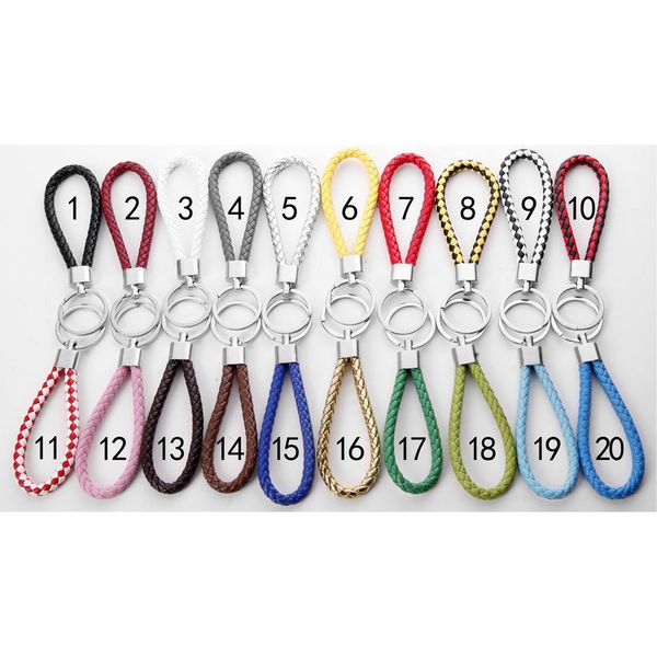 

keychains 100 pieces/batch leather key ring accessories metal chain car rope wholesale, Silver