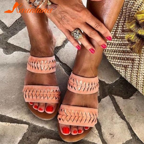 

karin 2020 new design ins dropship shoes woman slippers female slip on casual concise summer slippers women shoes, Black