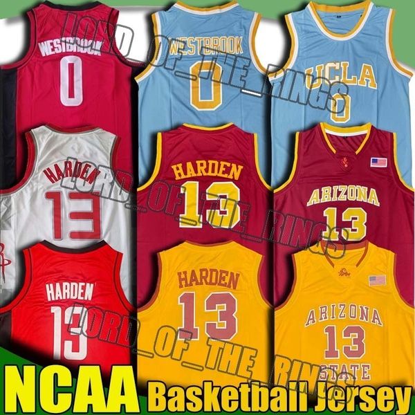 

ncaa sun devils james 13 harden jersey ucla russell 0 westbrook jerseys college basketball jerseys hakeem grant olajuwon 8-30 shirt, Black