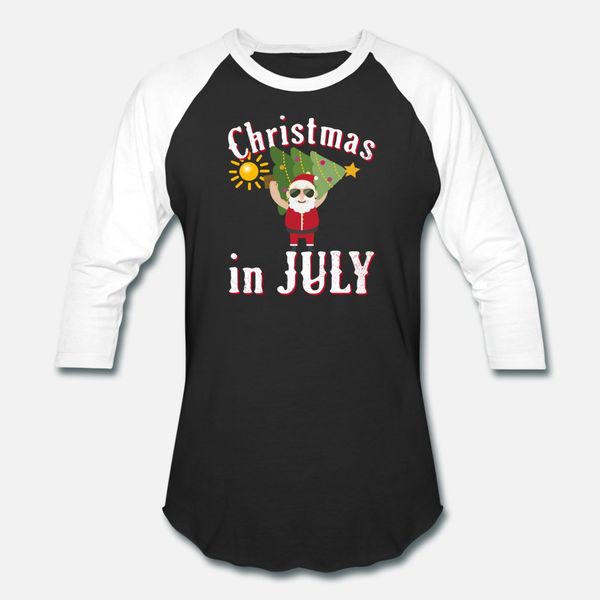 

christmas in july t shirt men printed short sleeve round neck clothing sunlight funny casual spring autumn pictures shirt