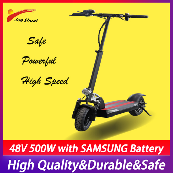 

10inch 48v 500w 26ah safety strong power electric scooter speedway powerful scooter waterproof electric skateboard