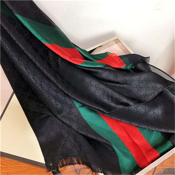 

new fashion designer silk scarf women fashion spring winter shawl scarf brand scarves size about 180x70cm 6 color with box, Blue;gray