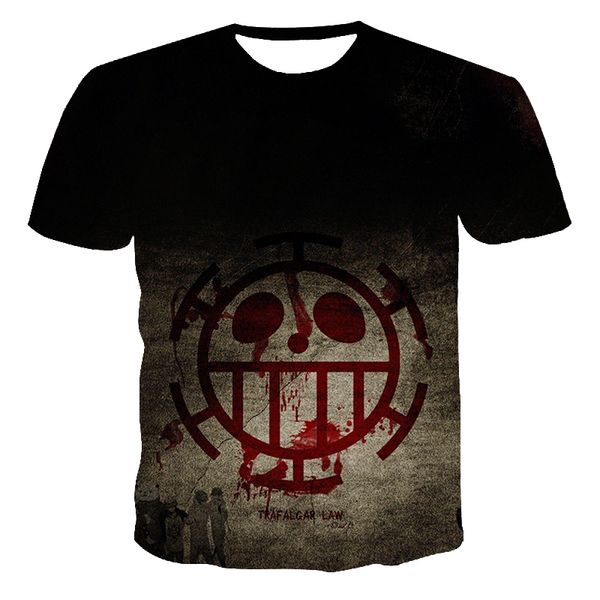 

japen anime one piece cool luffy print tshirt male causal cotton short sleeve 2020 man hip hop fashion causal streetwear tee