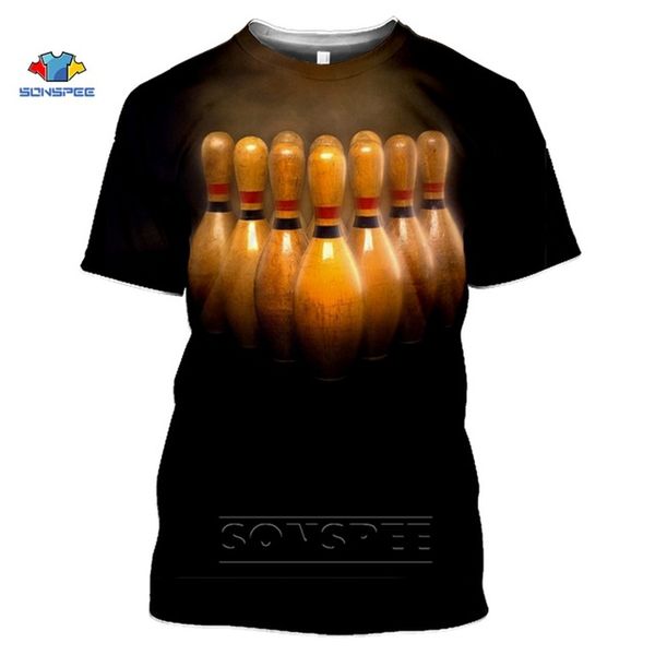 

popular sports bowling 3d men pullover summer 3d print shirts harajuku humor horror men clothing