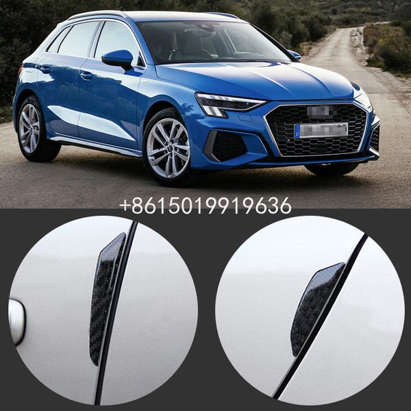 

door crash strip carbon fiber anti-collision strip body protection decoration patch for audi a1 a3 a4 a5 a7 a6 a8