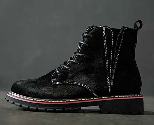 

fashion leather star women shoes woman leather short autumn winter ankle fashion brand women boots 05 p99, Black