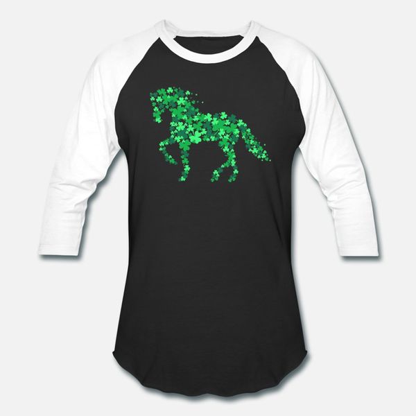 

horse shamrock horseback riding equestrian patrick t shirt men customized 100% cotton size s-3xl costume anti-wrinkle new fashion shirt