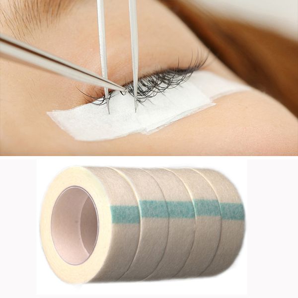 

5pcs eyelash extension lint breathable eye pads non-woven cloth adhesive tape paper tape for false lashes patch
