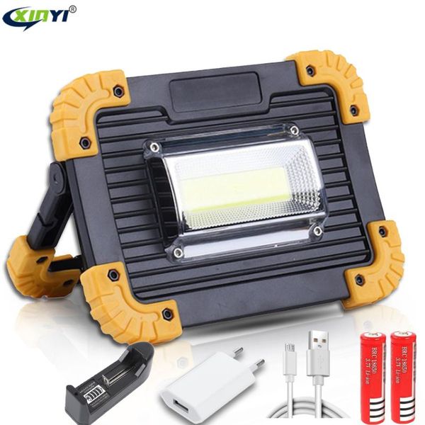 

portable lanterns 100w cob work lamp led lantern waterproof 4-mode emergency spotlight rechargeable floodlight for camping light