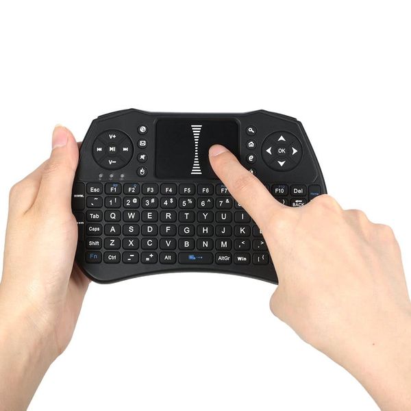 

cgjxsmini wireless keyboard fly air mouse remote control touchpad 2 .4ghz with usb receiver for smart android tv box pc desklaptop