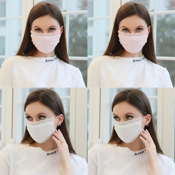 

designer ice silk face masks printed colorful masks anti dust mascherine#426, Black