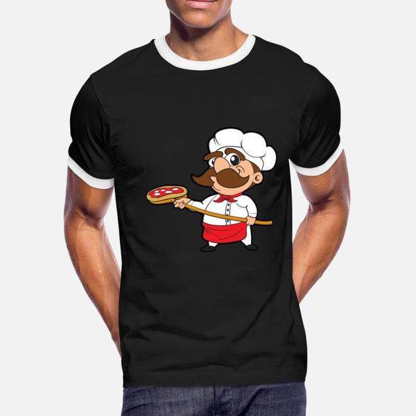 

pizza bakery baker t shirt men designing cotton s-xxxl trend interesting fashion spring autumn standard shirt