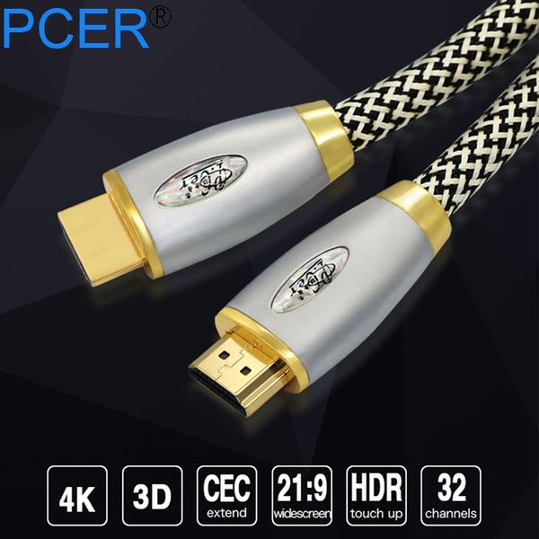 

audio cables & connectors pcer cable to 2.0 golden plated hdr 4k for splitter extender adapter nintend switch ps4 tv box 1m 5m 10m