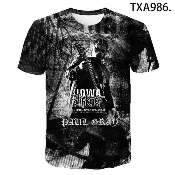 

slipknot boy girl printed cool 3d print shirts humor plus size anime men clothing