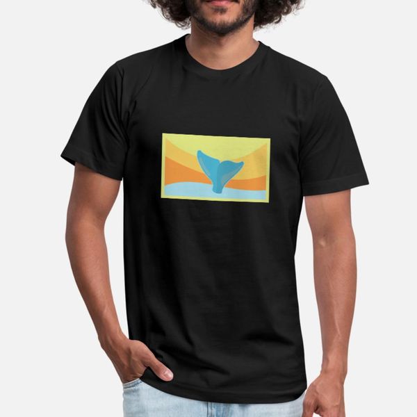 

cute sperm whale in the sea t shirt men create 100% cotton o-neck costume fitness comfortable summer style outfit shirt