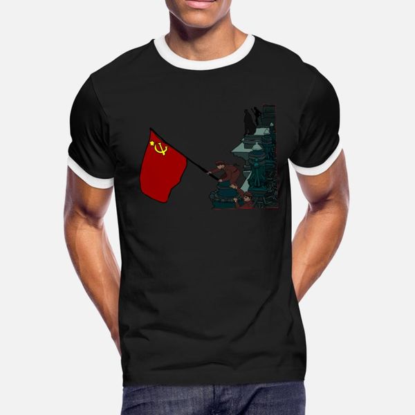 

raising a flag over the reichstag t shirt men knitted short sleeve plus size 3xl slim cute comical spring autumn novelty shirt