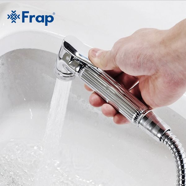 

bathroom shower heads frap chrome modern style hand held bidet spray abs head nozzle press button f24