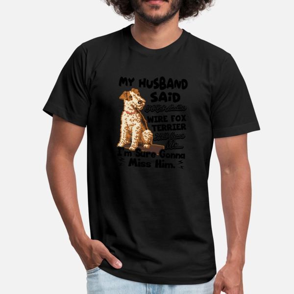 

love wire fox terrier shirt t shirt men design cotton o neck gents interesting funny casual spring leisure shirt