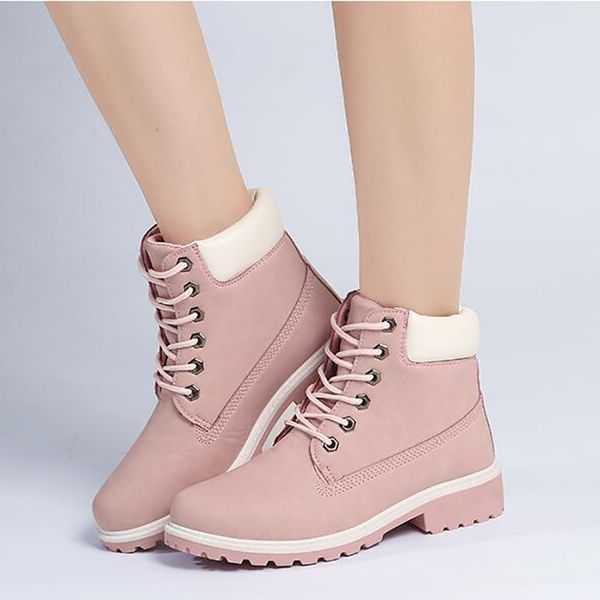 

2020 new autumn early winter shoes women flat heel boots fashion keep warm women's boots brand woman ankle botas camouflage, Black