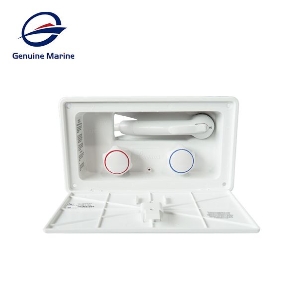 

genuine marine white rv exterior shower box kit with lock boat marine camper motorhome caravan accessories