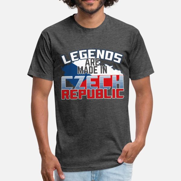 

legends are made in czech republic t shirt men designing tee shirt crew neck gents anti-wrinkle fashion spring autumn novelty shirt