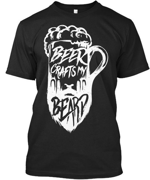 

2019 spring slim fit men t shirt hipster o-neck popular beer crafts my beard stylisches t-shirtmake at shirt