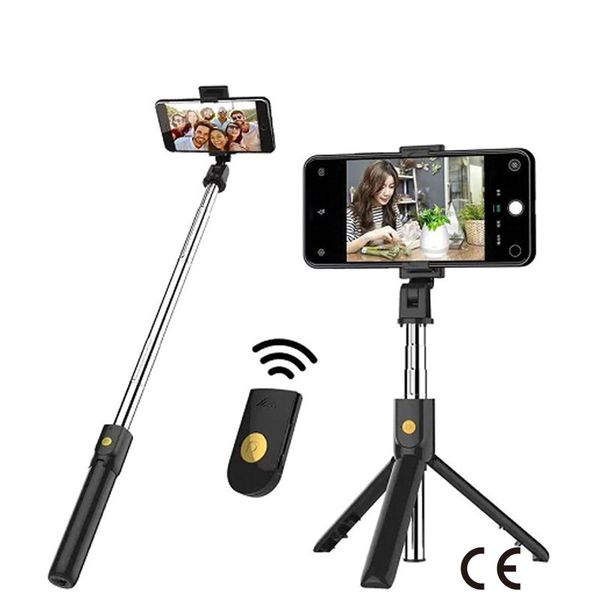 CE-Zertifizierung Bluetooth Selfie Stick Fernbedienung Stativ Handphone Live Foto Halter Stativ Kamera Selbstauslöser Artefakt Stange