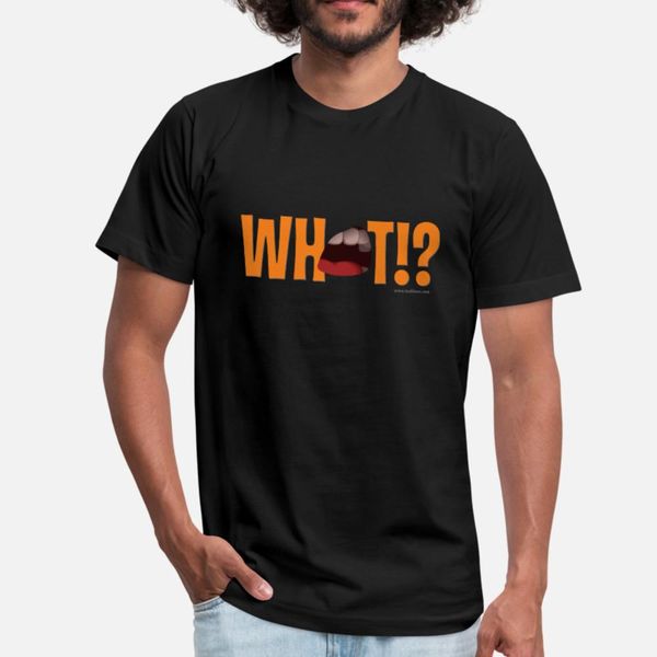 

whaaat t shirt men designing short sleeve euro size s-3xl original loose new style summer style pictures shirt