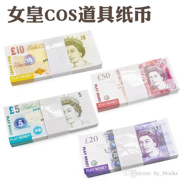 

prop copy fake money kids learning tool toys 5 10 20 50 pound festive party games paper uk money collections gifts