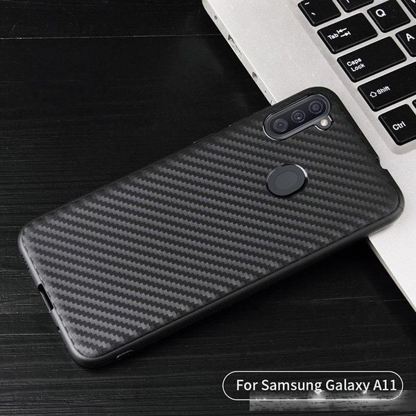 

for iphone 11 max carbon fibre shock proof waterproof tpu soft shell phone case for samsung a310 a8 s10 j2core a6 plus