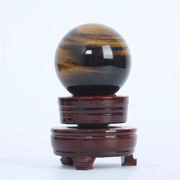 

healing главной hjt gemstone ball / тигровый глаз желтых украшения tigereye кристалл для сбывания малых природного 276g оптовой сфера мячьег