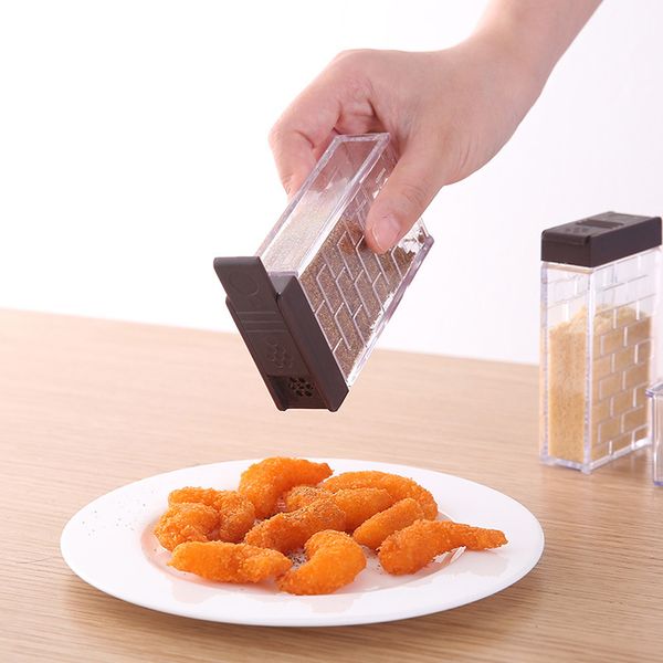 

creative two-way open cover double hole seasoning box transparent 6 grid seasoningbbox 6 sets of multi-purpose storage tank