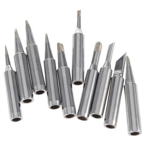 

10pcs/lot iron casing lead-solder iron tip 900m-t for 936 saike atten aoyue kada yihua soldering rework station tsui